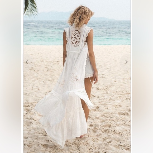 ***Rare*** Spell Isla Bonita embroidered lace duster - Picture 5 of 13